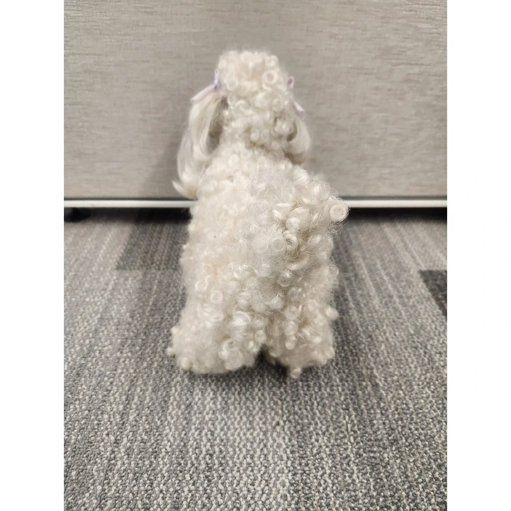Vtg. Rare Lulu Wiggy Doggy Poodle Stuffed Animal‎ Curly Hair Synthetic Fiber 8
